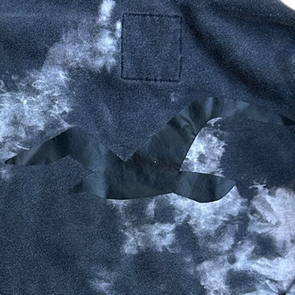 Hollister Gray Tie Dye Hoodie Sz XS Spell Out Logo Kangaroo Pocket Cozy Y2K Vtg - Picture 7 of 7